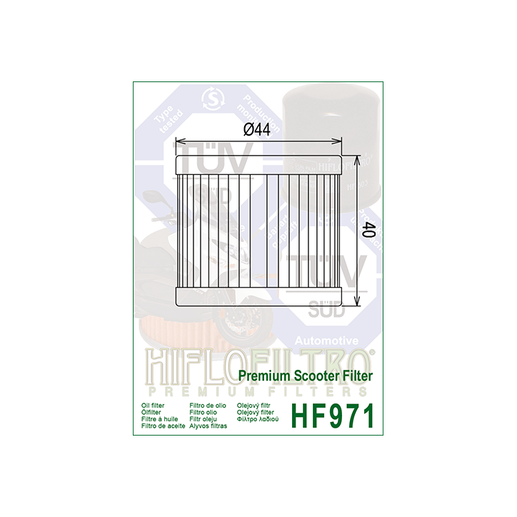 HIFLO filtr oleju HF971