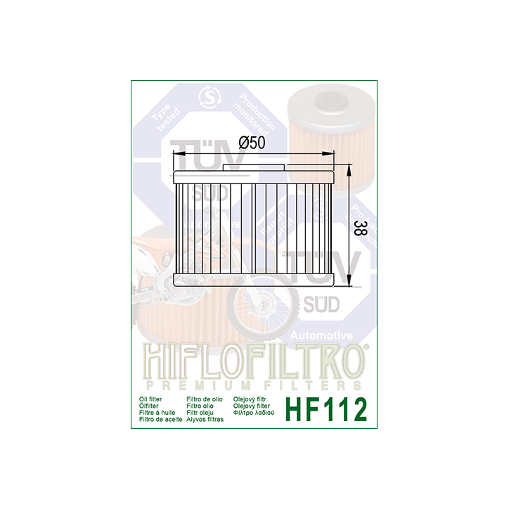 HIFLO filtr oleju HF112 HIFLO filtr oleju HF112