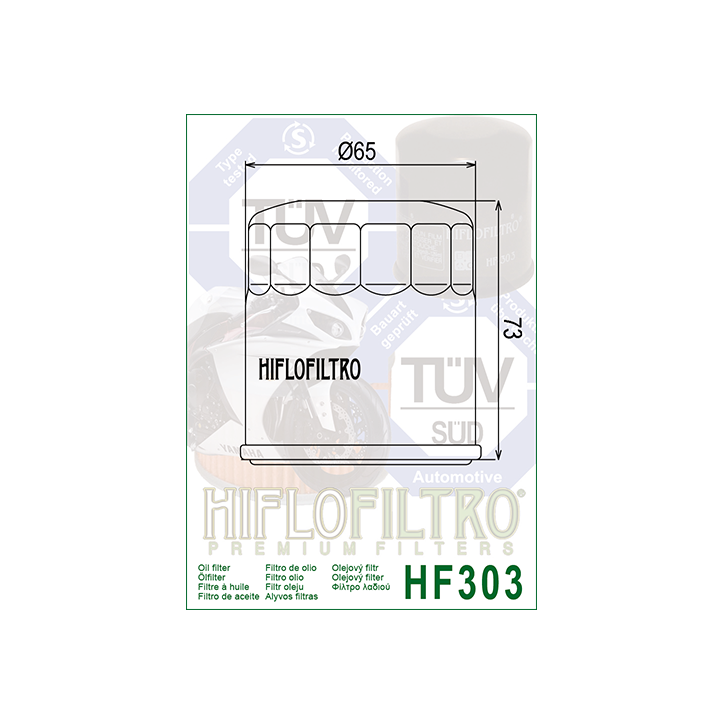 HIFLO filtr oleju HF303 HIFLO filtr oleju HF303