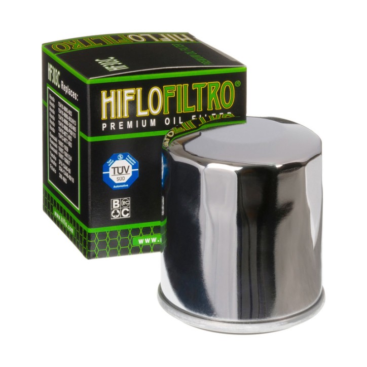 HIFLO filtr oleju HF303C chromowany