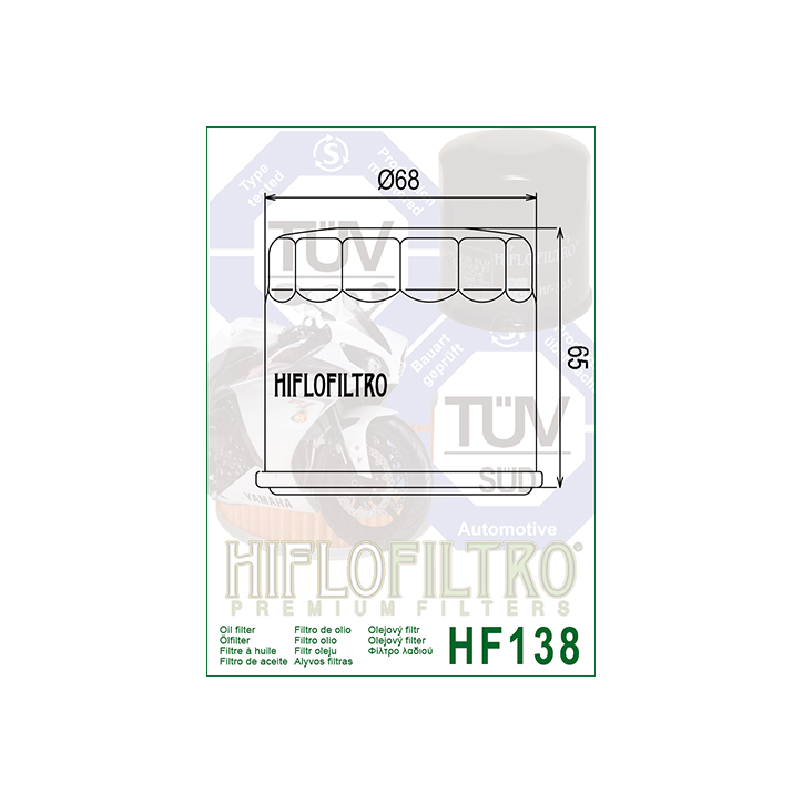 HIFLO filtr oleju HF138