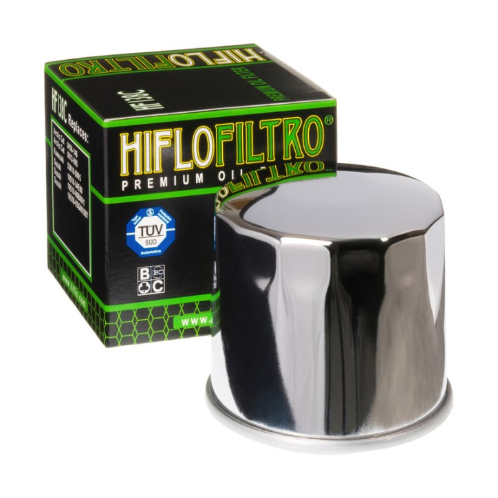 HIFLO filtr oleju HF138C chromowany