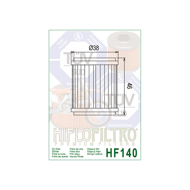 HIFLO filtr oleju HF140