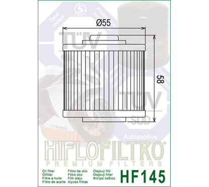 HIFLO filtr oleju HF145