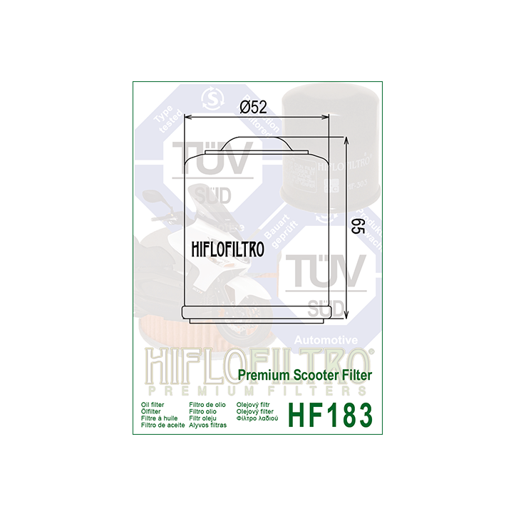 HIFLO filtr oleju HF183