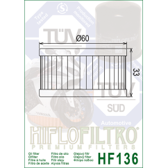 HIFLO filtr oleju HF136