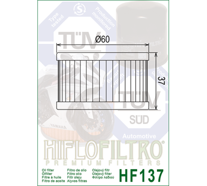 HIFLO filtr oleju HF137