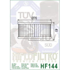 HIFLO filtr oleju HF144