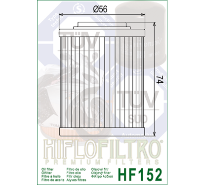 HIFLO filtr oleju HF152