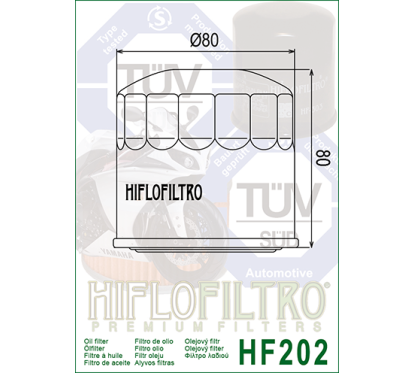 HIFLO filtr oleju HF202