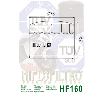 HIFLO filtr oleju HF160
