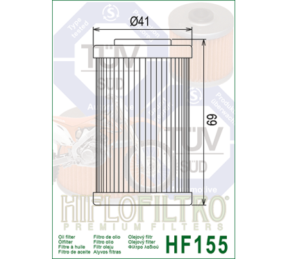 HIFLO filtr oleju HF155