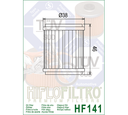 HIFLO filtr oleju HF141