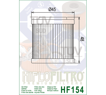 HIFLO filtr oleju HF154
