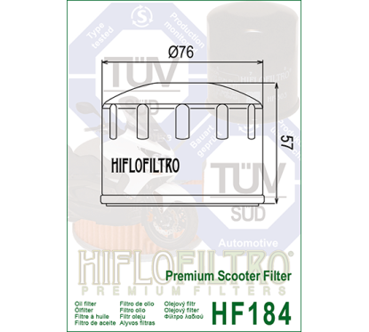 HIFLO filtr oleju HF184