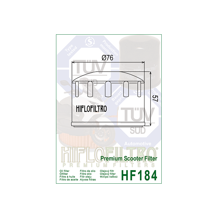 HIFLO filtr oleju HF184