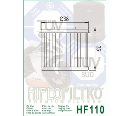 HIFLO filtr oleju HF110