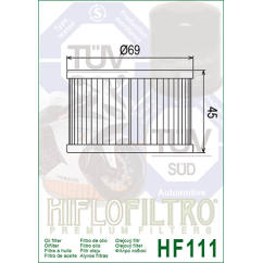 HIFLO filtr oleju HF111