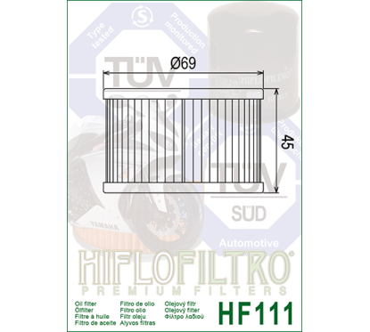 HIFLO filtr oleju HF111