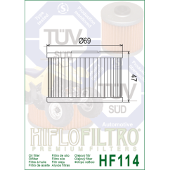 HIFLO filtr oleju HF114
