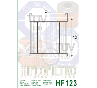 HIFLO filtr oleju HF123