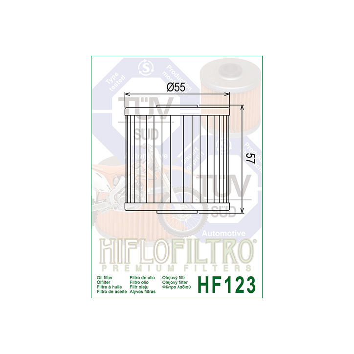 HIFLO filtr oleju HF123
