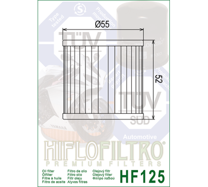 HIFLO filtr oleju HF125