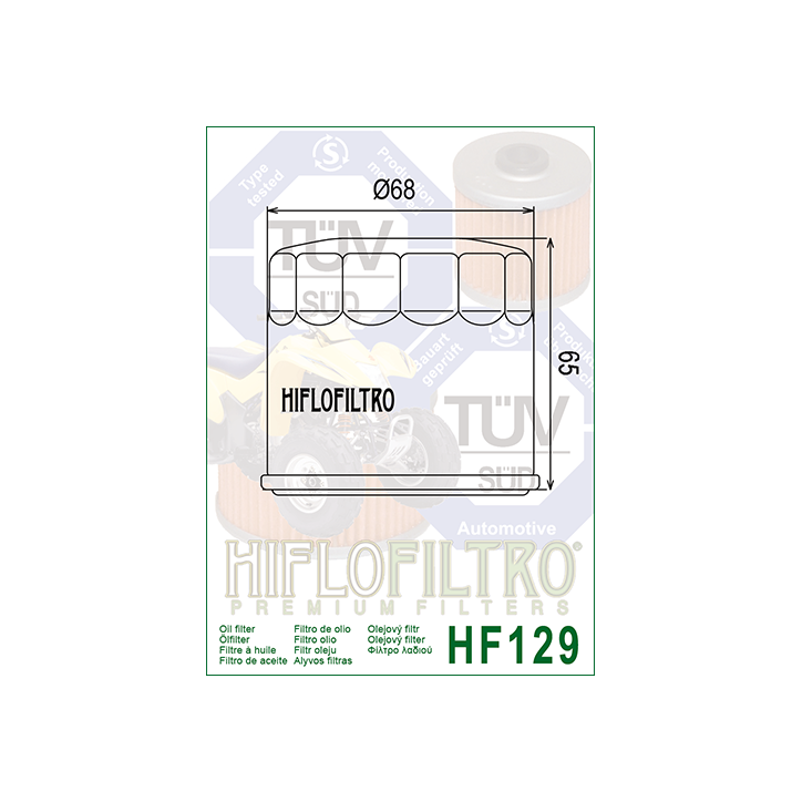 HIFLO filtr oleju HF129
