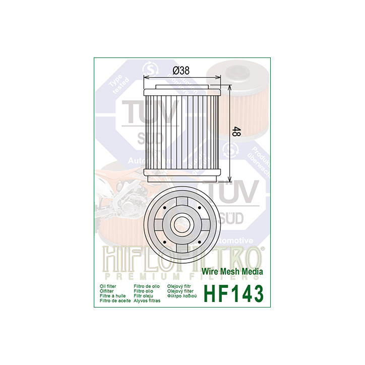 HIFLO filtr oleju HF143
