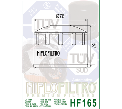 HIFLO filtr oleju HF165