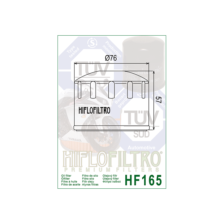 HIFLO filtr oleju HF165