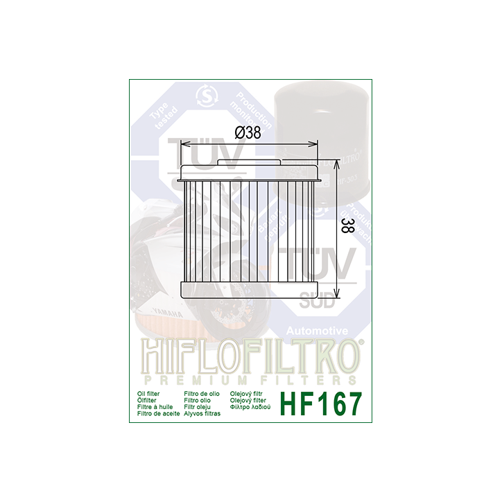 HIFLO filtr oleju HF167