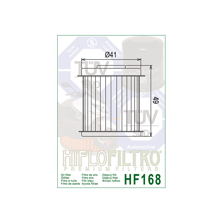 HIFLO filtr oleju HF168