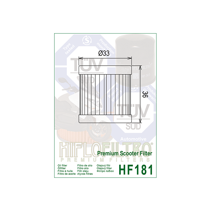 HIFLO filtr oleju HF181