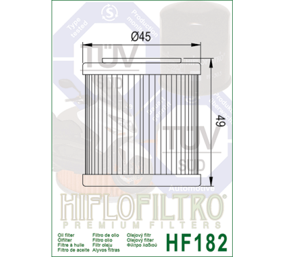 HIFLO filtr oleju HF182