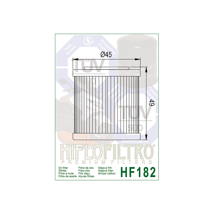 HIFLO filtr oleju HF182