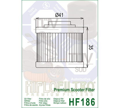 HIFLO filtr oleju HF186
