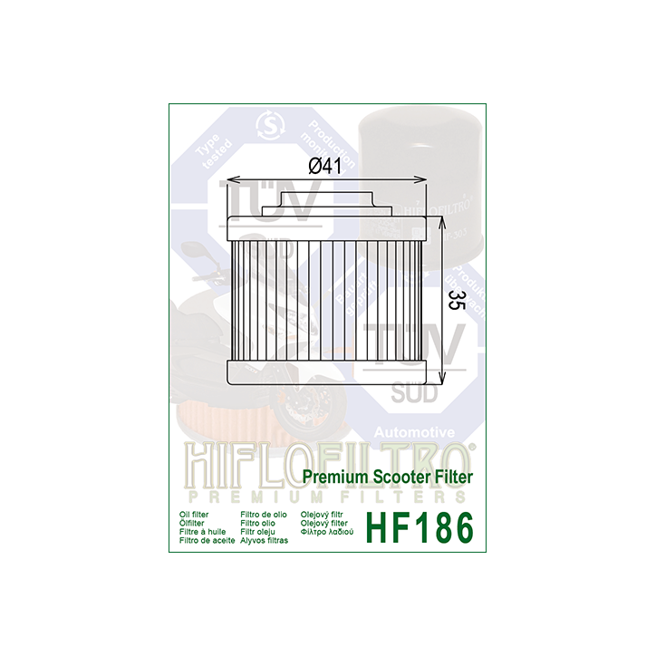 HIFLO filtr oleju HF186