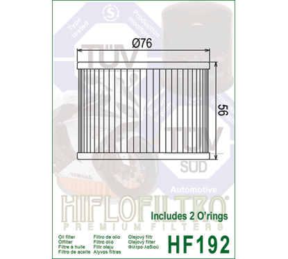 HIFLO filtr oleju HF192
