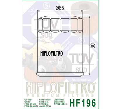 HIFLO filtr oleju HF196