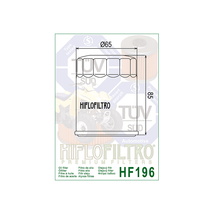 HIFLO filtr oleju HF196