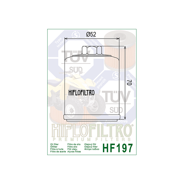 HIFLO filtr oleju HF197