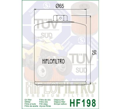 HIFLO filtr oleju HF198
