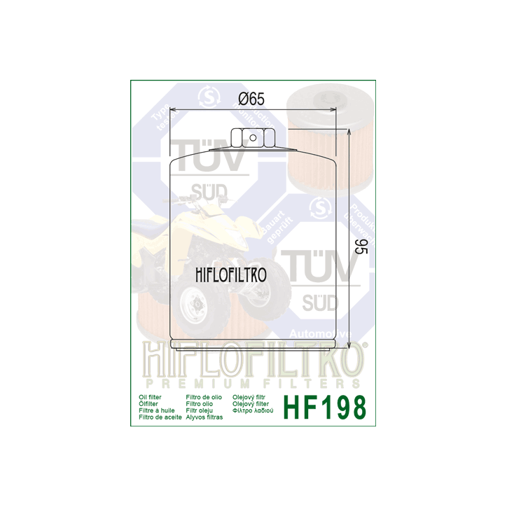 HIFLO filtr oleju HF198