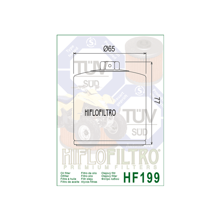 HIFLO filtr oleju HF199