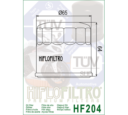 HIFLO filtr oleju HF204RC