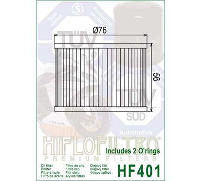 HIFLO filtr oleju HF401