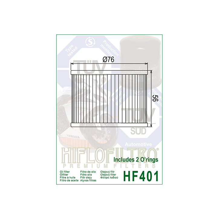 HIFLO filtr oleju HF401