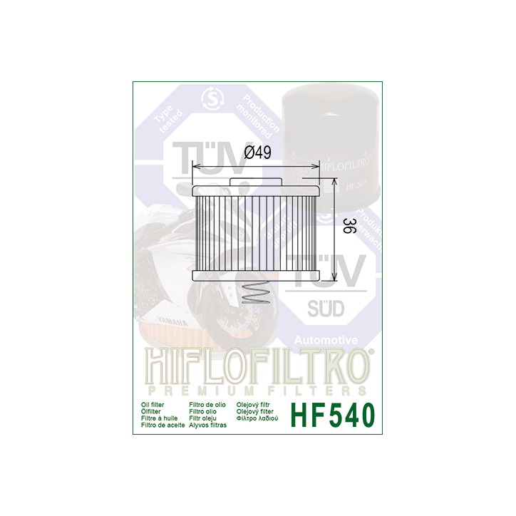 HIFLO filtr oleju HF540
