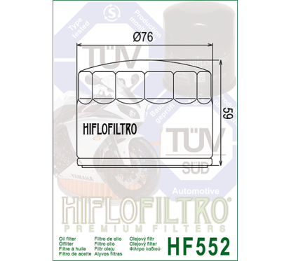 HIFLO filtr oleju HF552